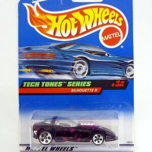 Hot Wheels Silhouette II #746 Tech Tones Series 2 of 4 Black Die-Cast Car 1998
